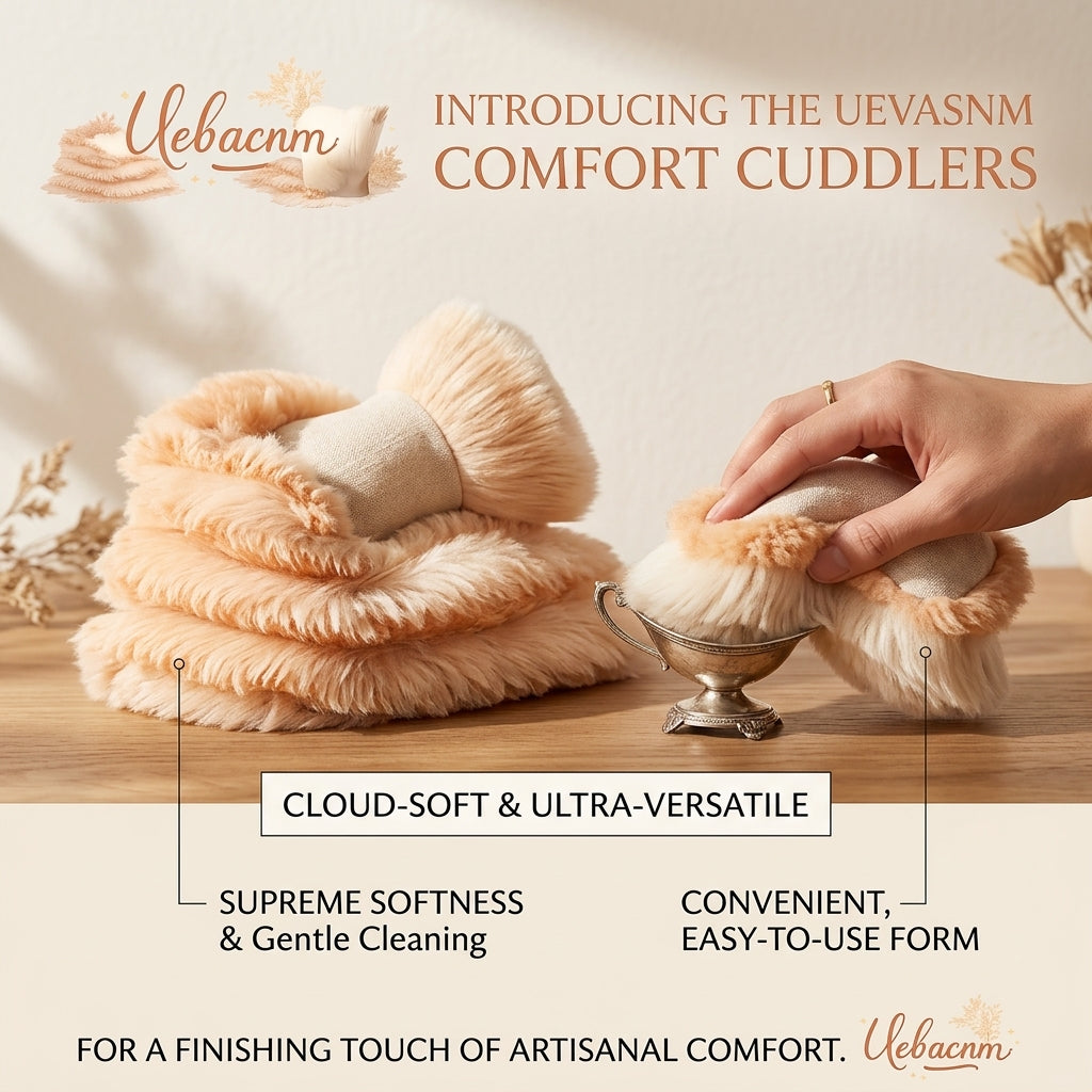 Uebacnm™ Comfort Cuddlers – Premium Ultra-Soft Faux Fur Dusting Mitt | Gentle Cleaning Tool for Delicate Surfaces & Luxurious Home Decor Accent – (Set/Individual Unit)